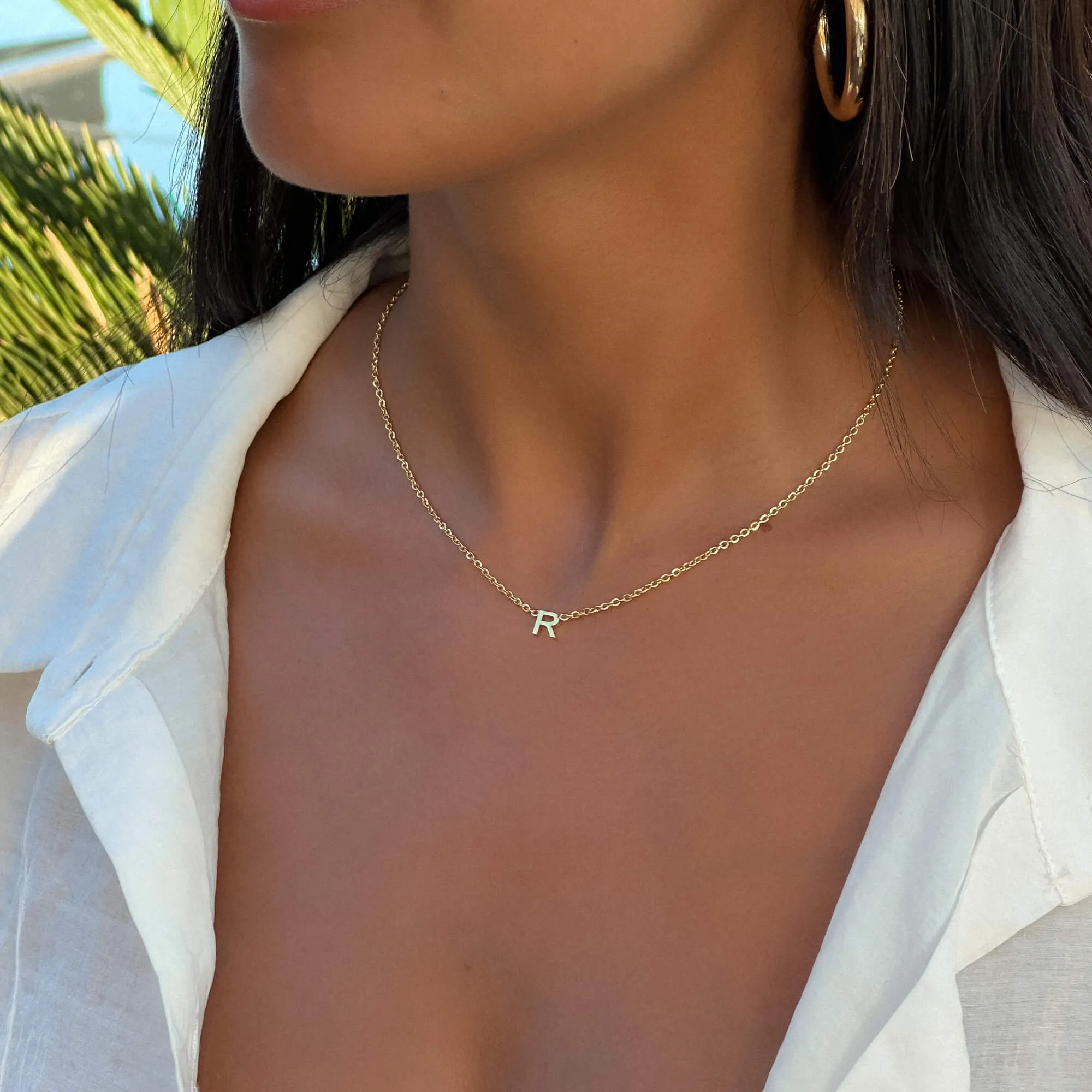 Maia Mini Initial Necklace