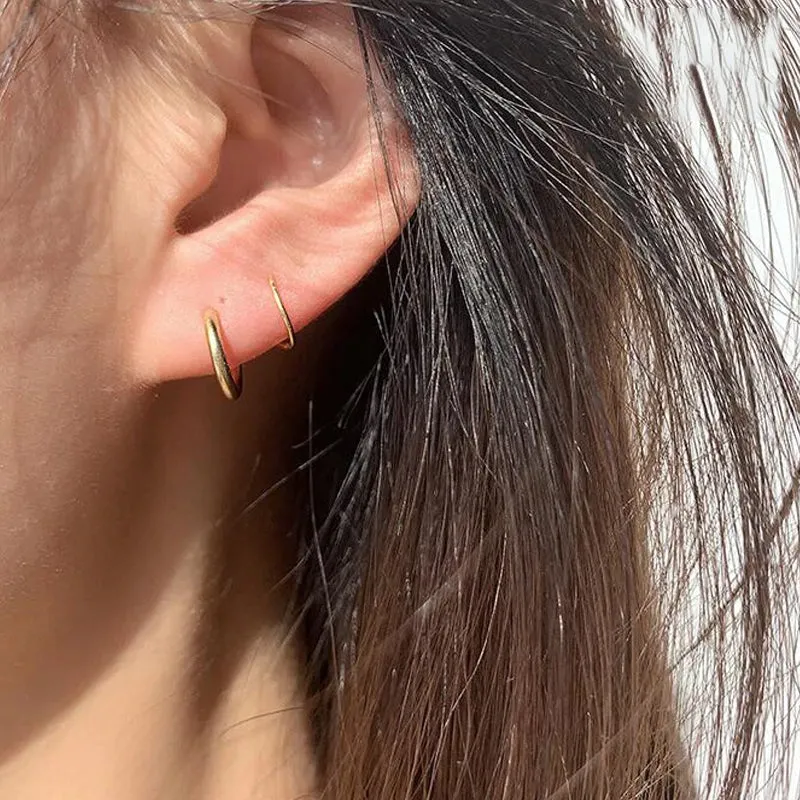 Minimalist Twist Wrap Crawler Climber Cuff Earrings