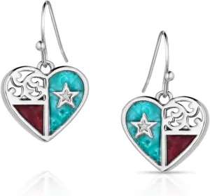 Montana Silversmiths Love for Texas Earrings - ER5818