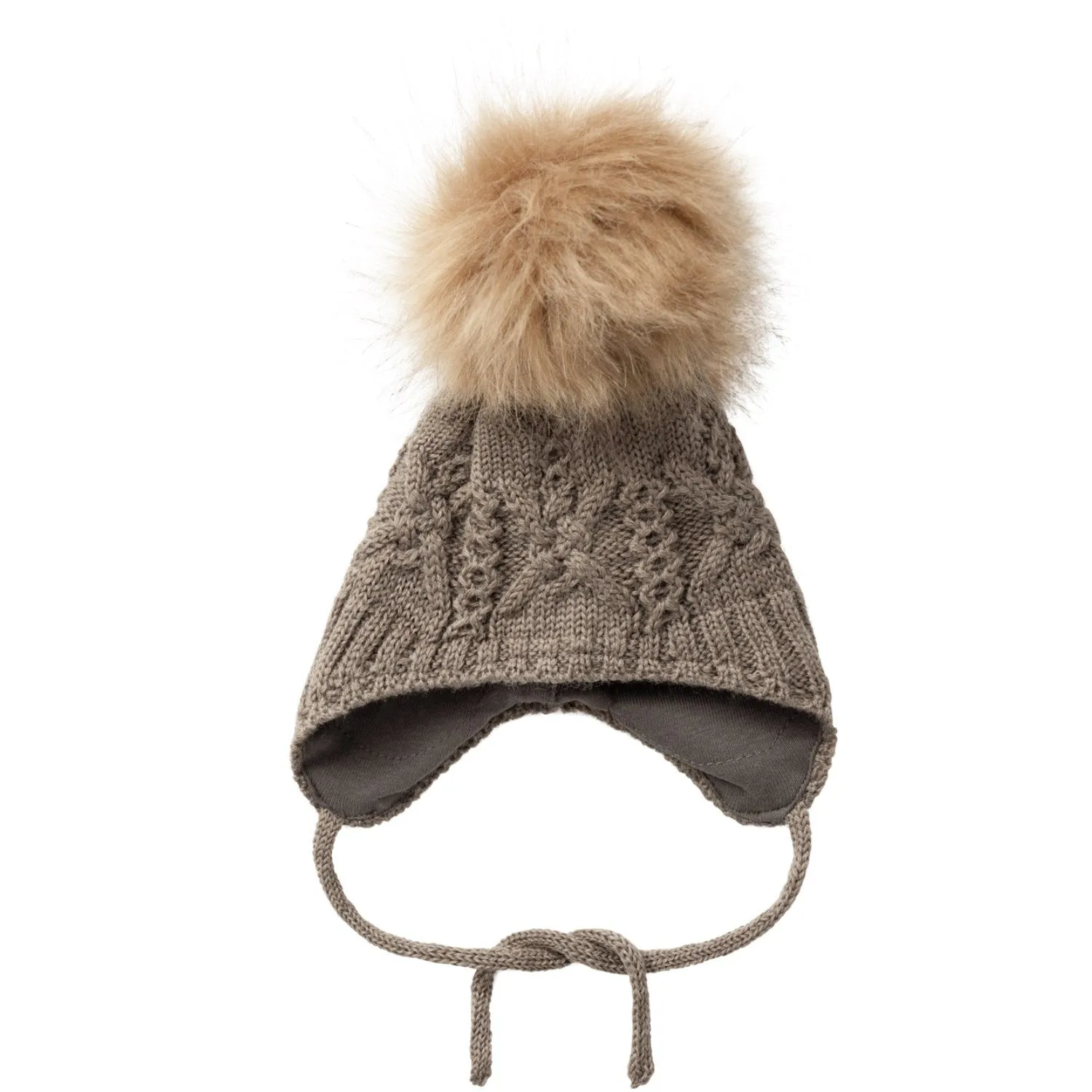 Name It Walnut Wrilla Wool Knit Hat