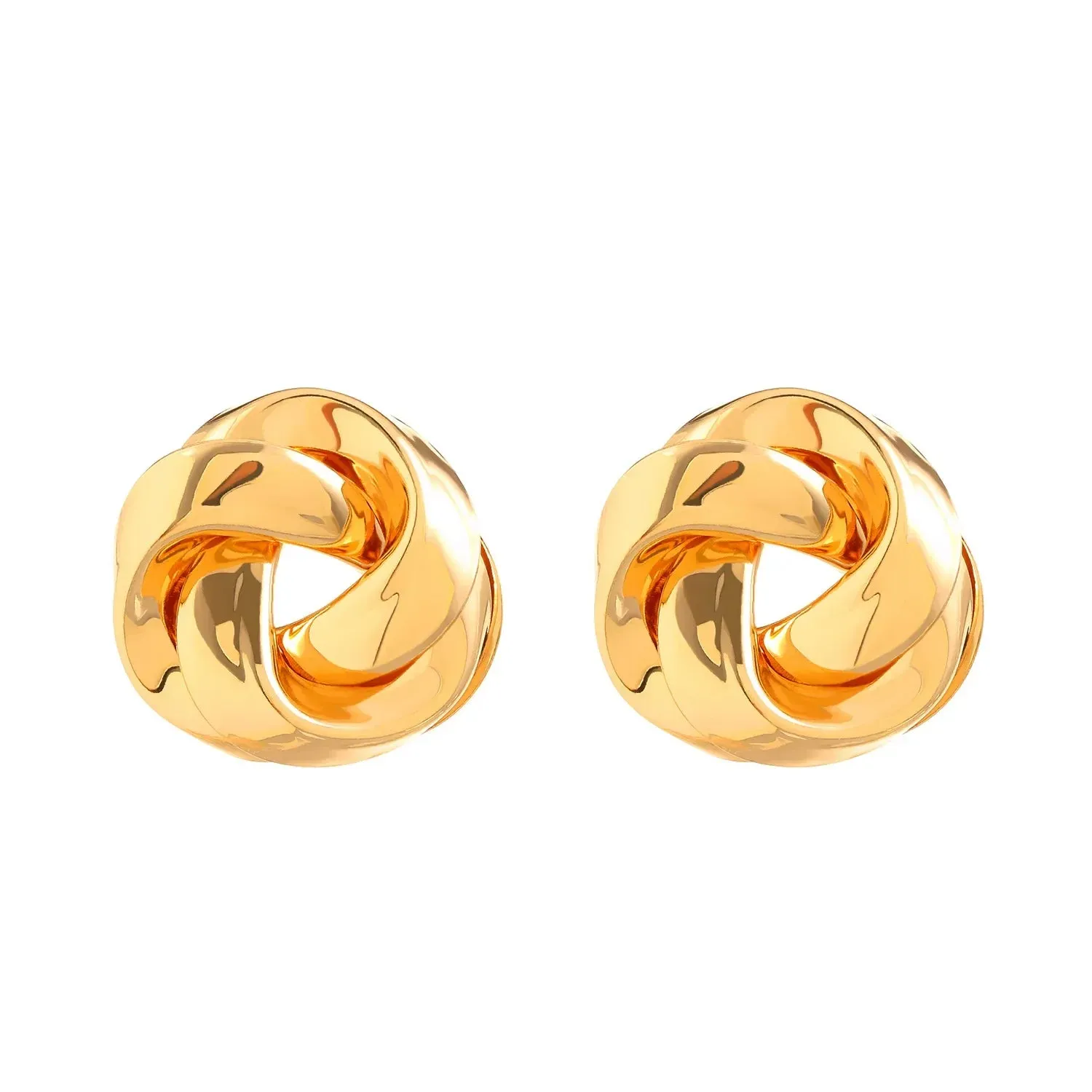 New Gold Color Spiral Exaggerated Heavy Ear Jewelry Earring