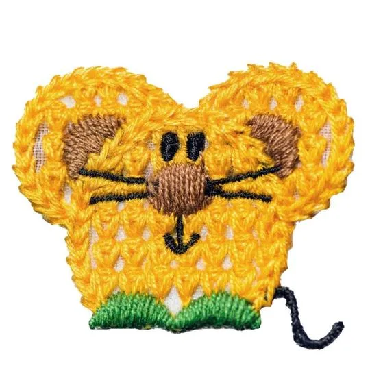 No Slippy Hair Clippy Taylor Crochet Mouse Gold