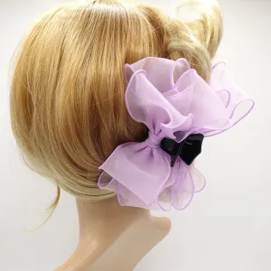 organza bow hair claw Spring Summer hair accessory for women