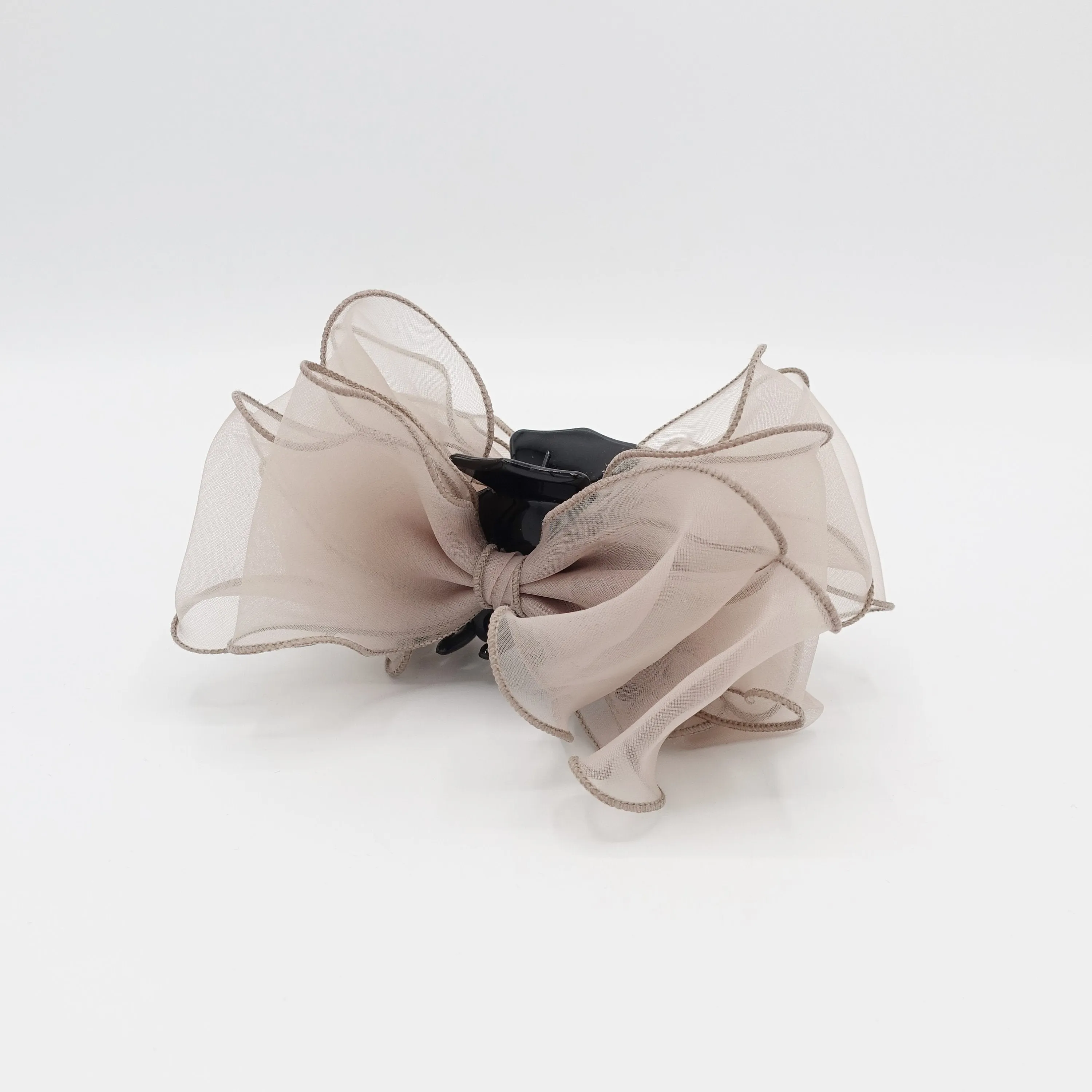 organza bow hair claw Spring Summer hair accessory for women