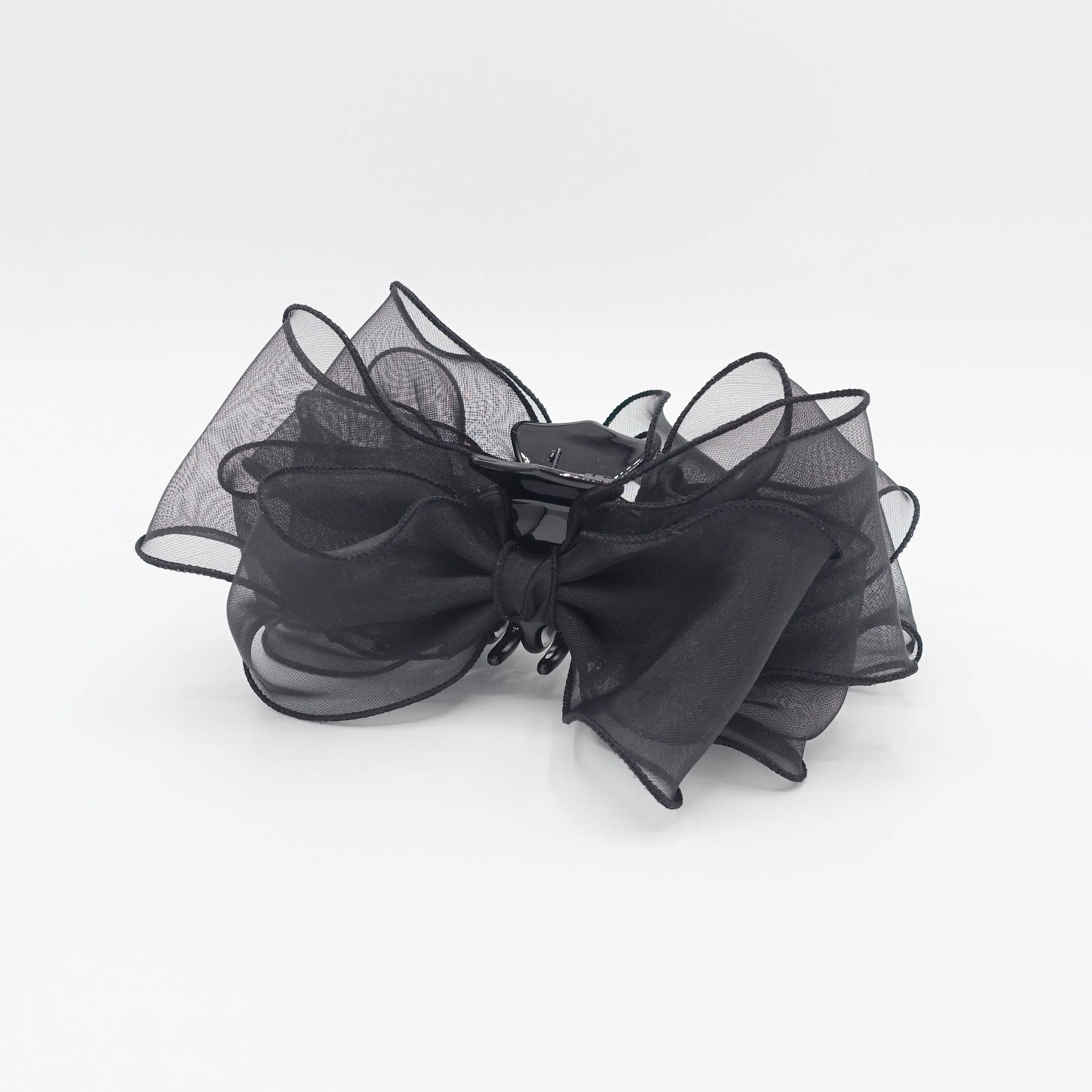 organza bow hair claw Spring Summer hair accessory for women