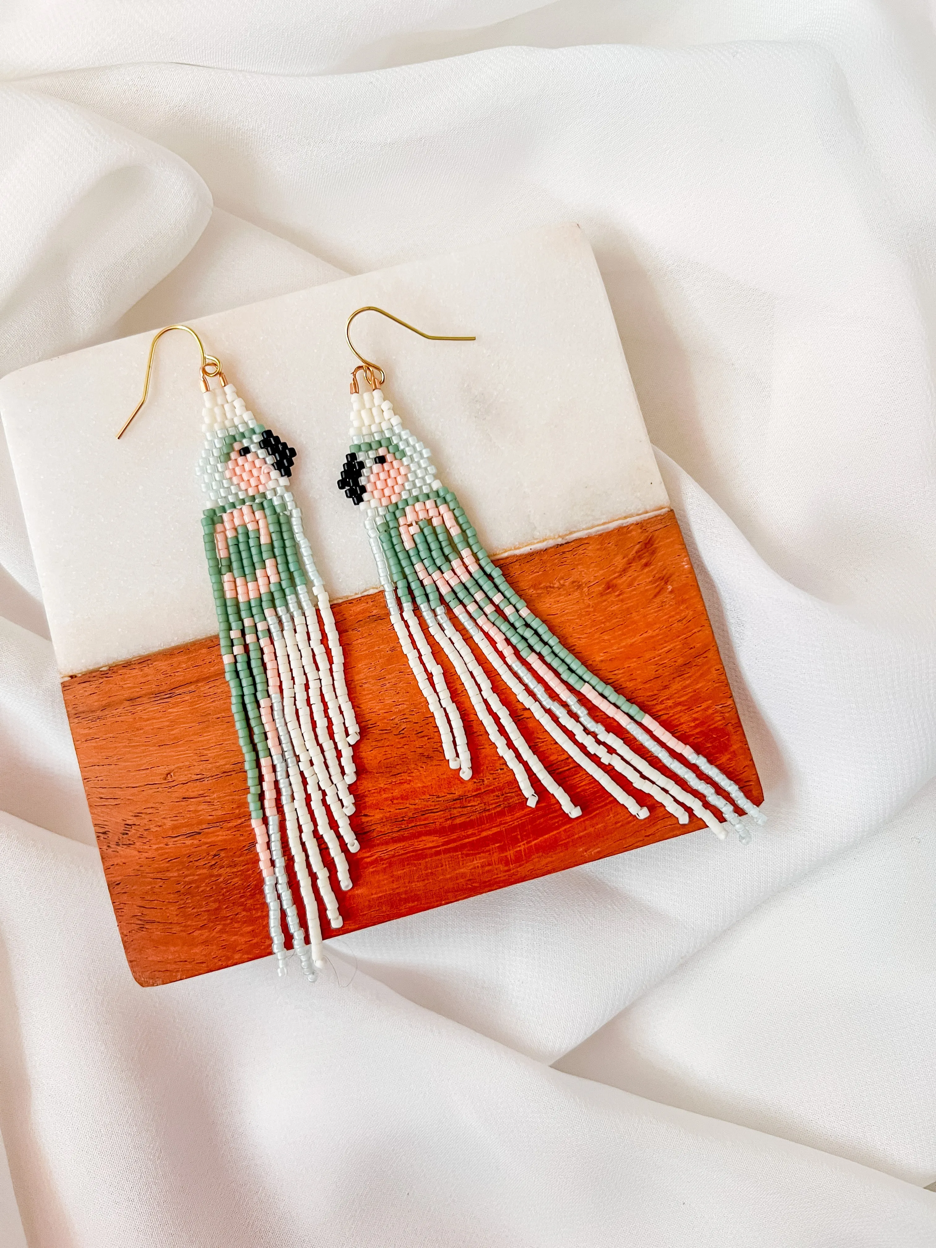 Petunia Parrot | Beaded Earrings