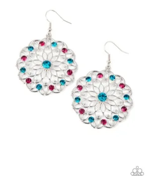 Posy Proposal - Multi Colored Earrings - Paparazzi Accessories