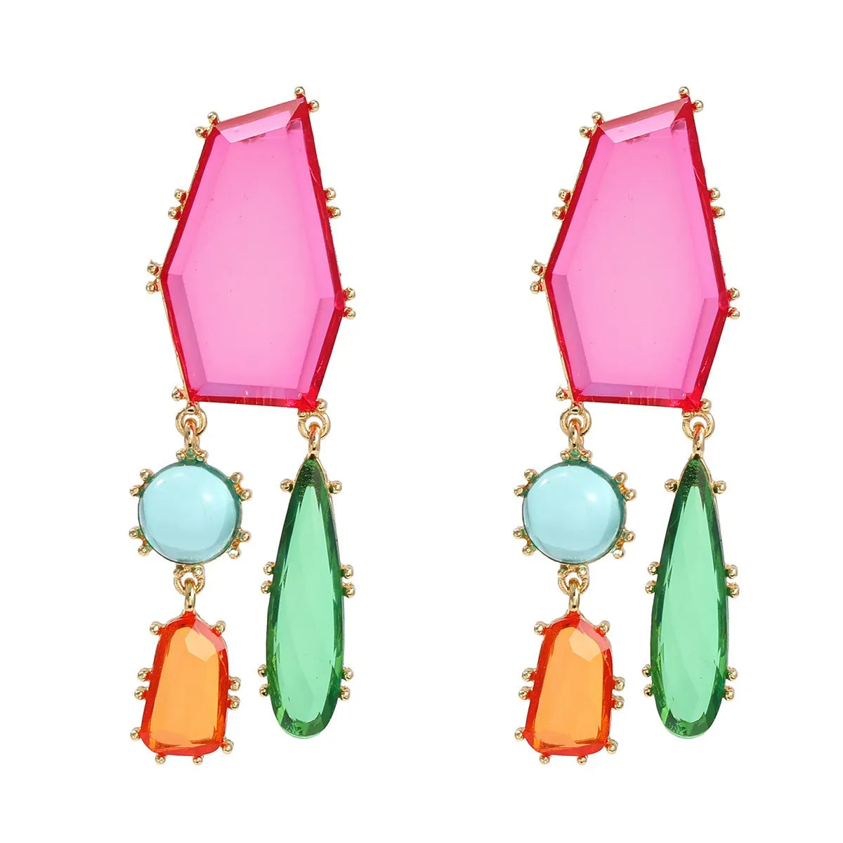 Pre Order:  Bohemian Geometric Exaggerated Earrings