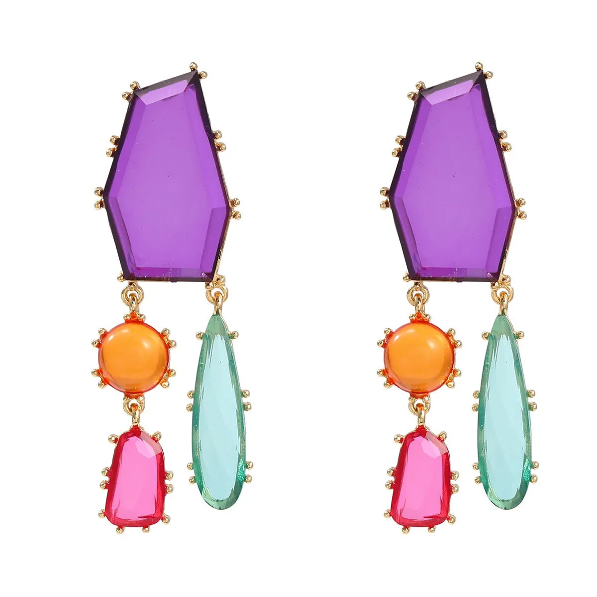 Pre Order:  Bohemian Geometric Exaggerated Earrings