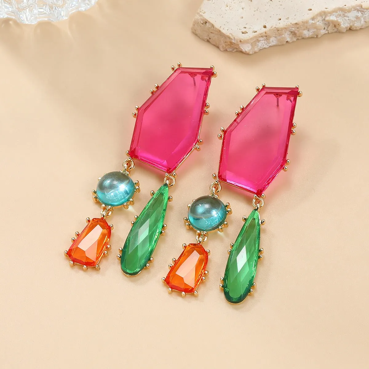 Pre Order:  Bohemian Geometric Exaggerated Earrings