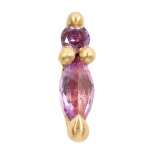 Purple Ray Stud Earring - 11493