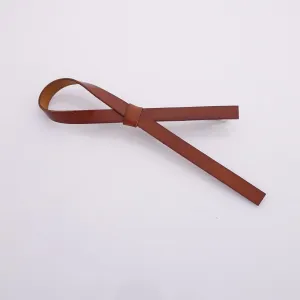 simple leather ribbon hair clip stylish women hair accessory