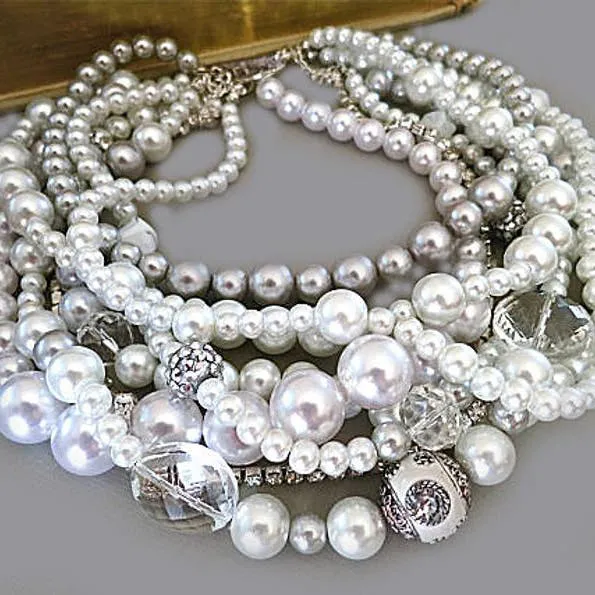 Statement Pearl Necklace, Audrey