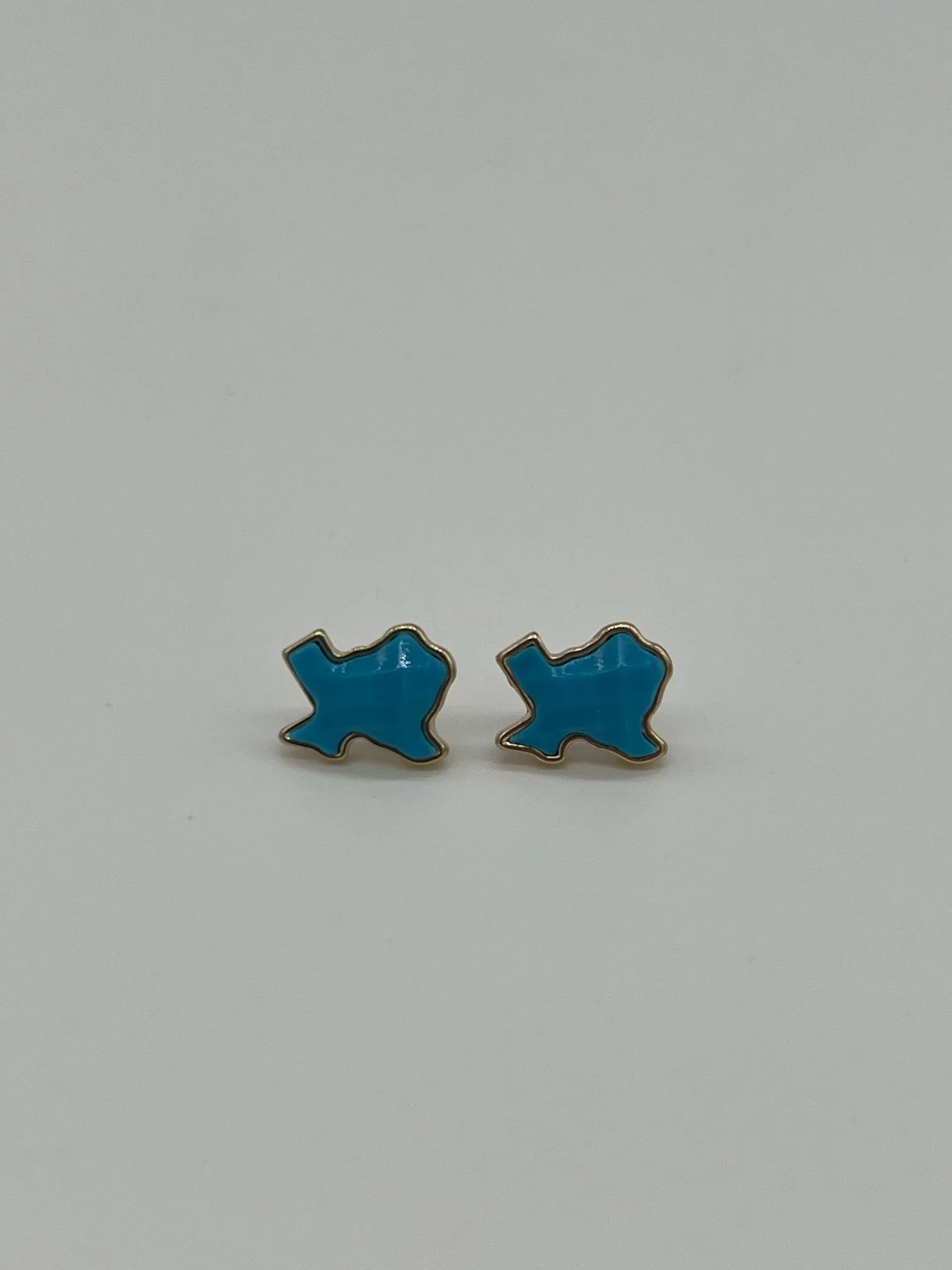 Texas State Textured Studs - Aqua Blue