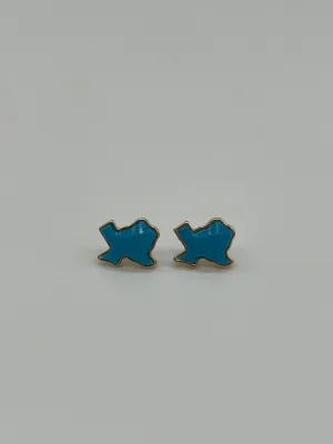 Texas State Textured Studs - Aqua Blue