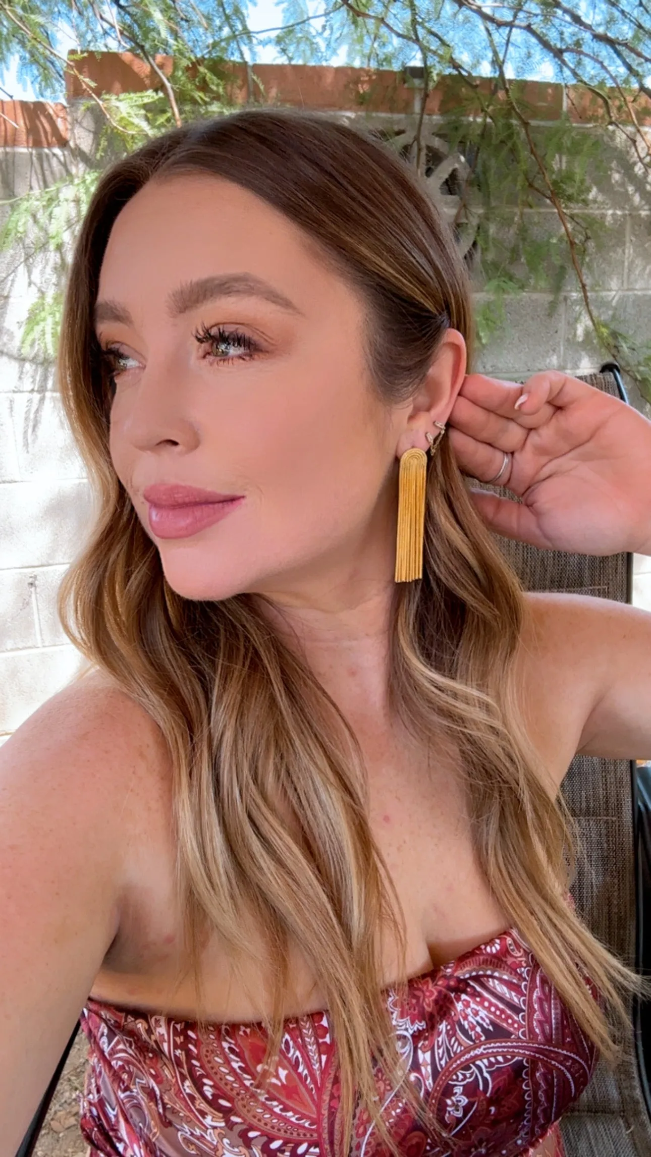 “The Golden Collection” Handmade Golden Tassel Drop Earrings