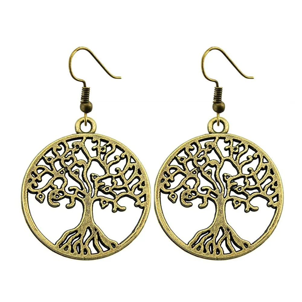 Tree Of Life Pendant Earrings