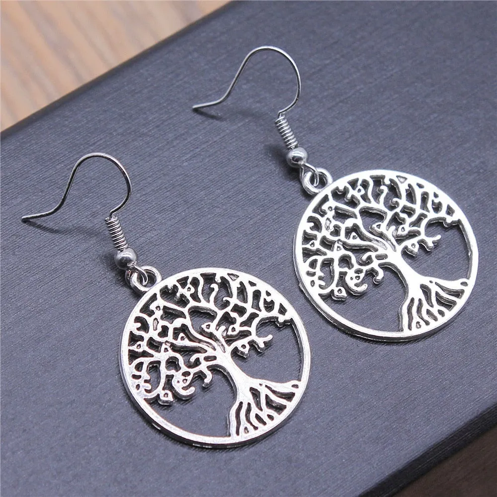 Tree Of Life Pendant Earrings