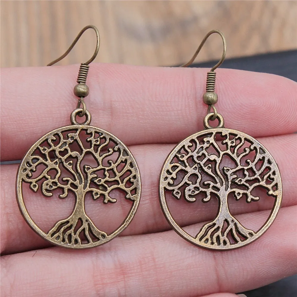 Tree Of Life Pendant Earrings