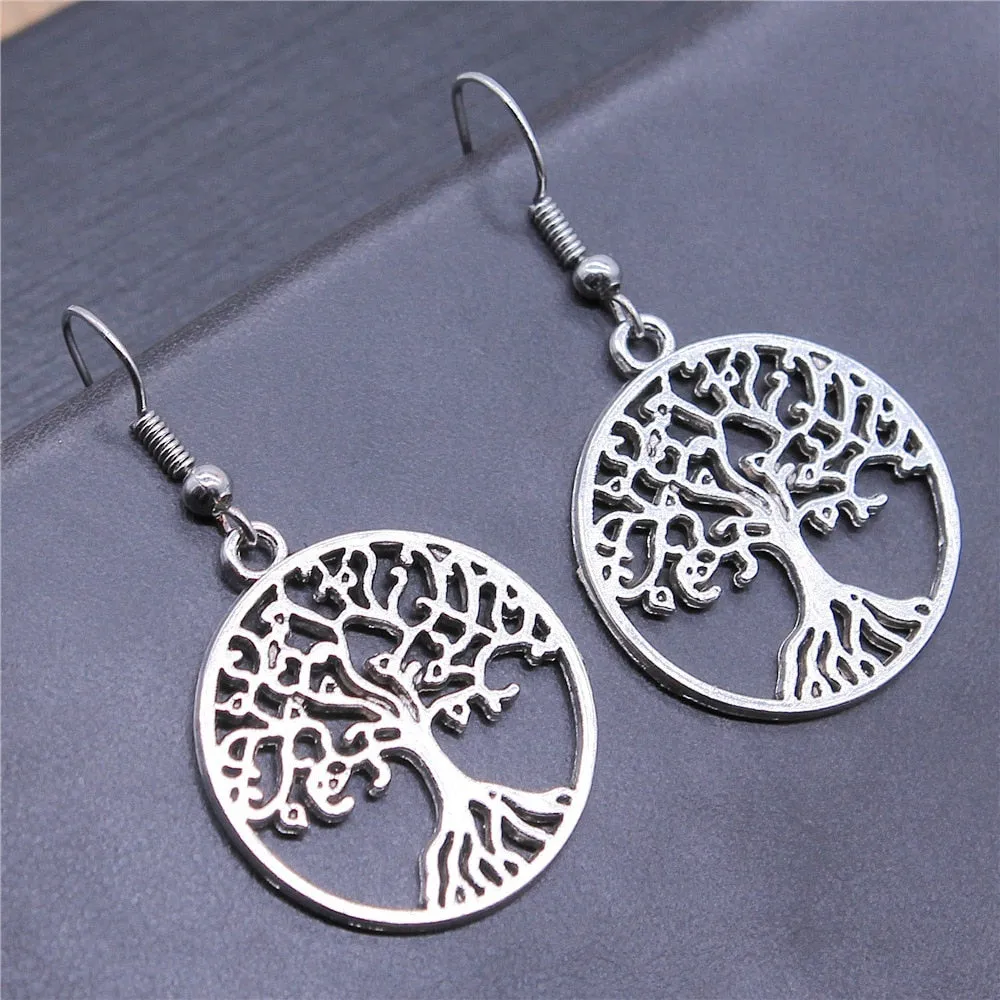 Tree Of Life Pendant Earrings