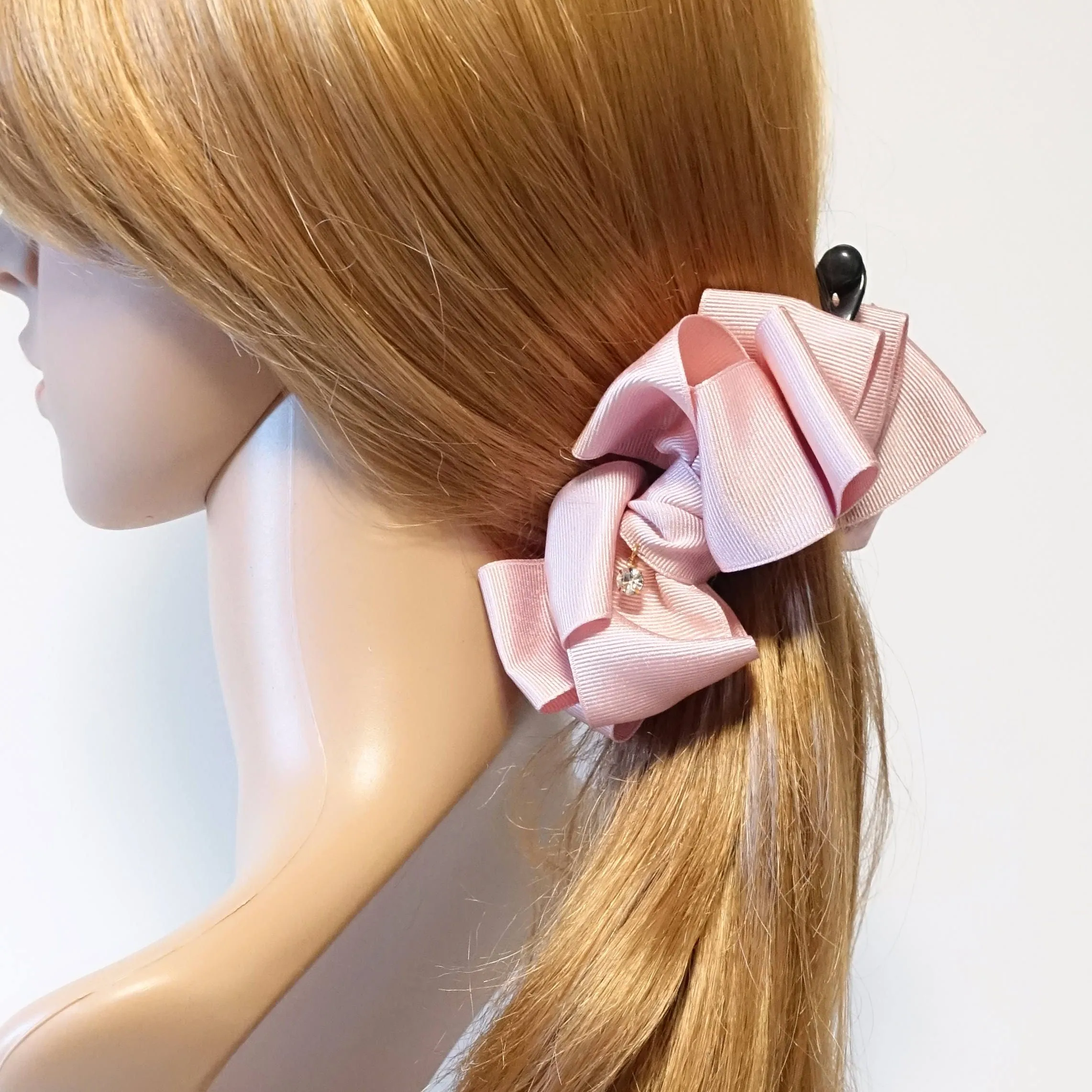 twist boutique grosgrain hair bow banana clip Women hair Accessory