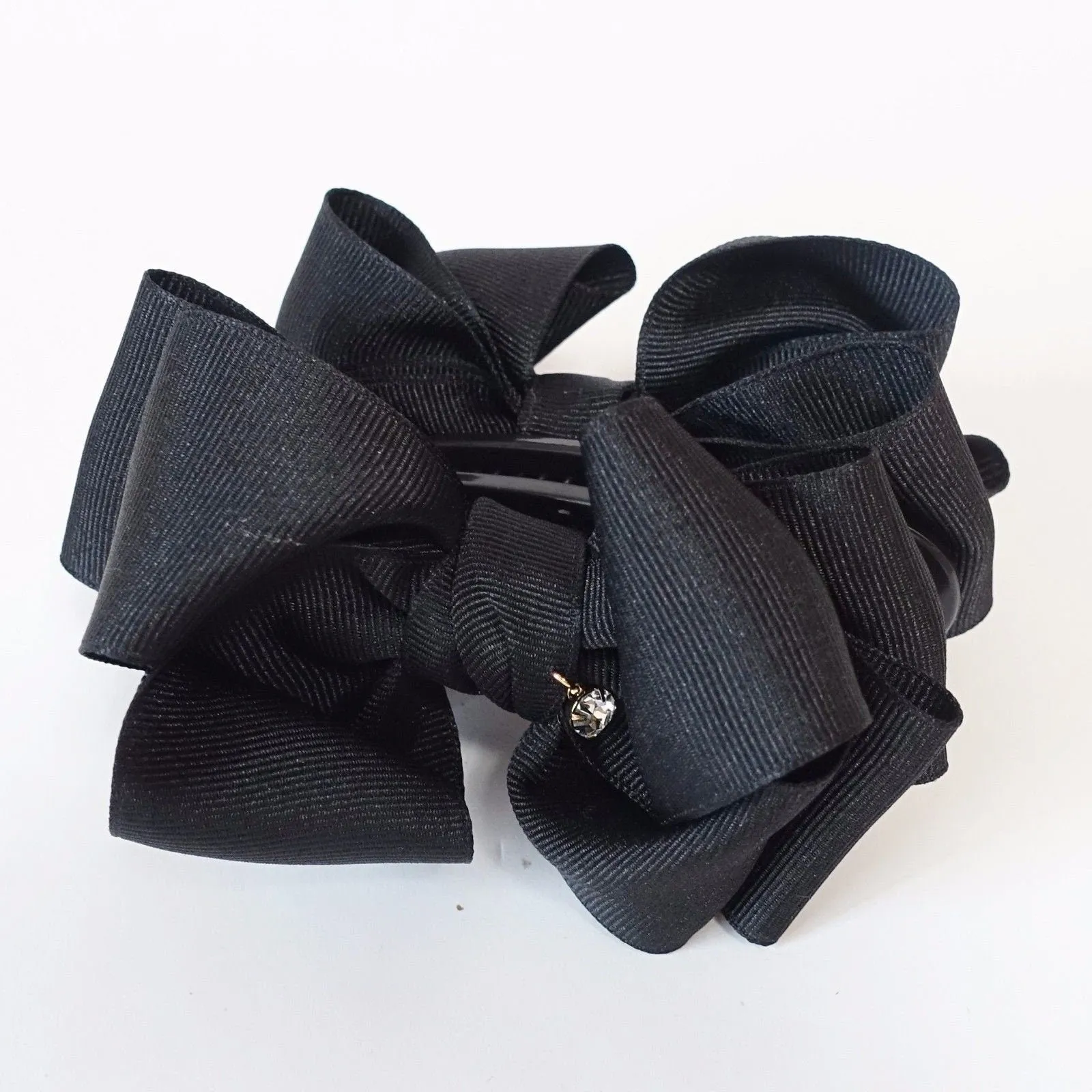 twist boutique grosgrain hair bow banana clip Women hair Accessory