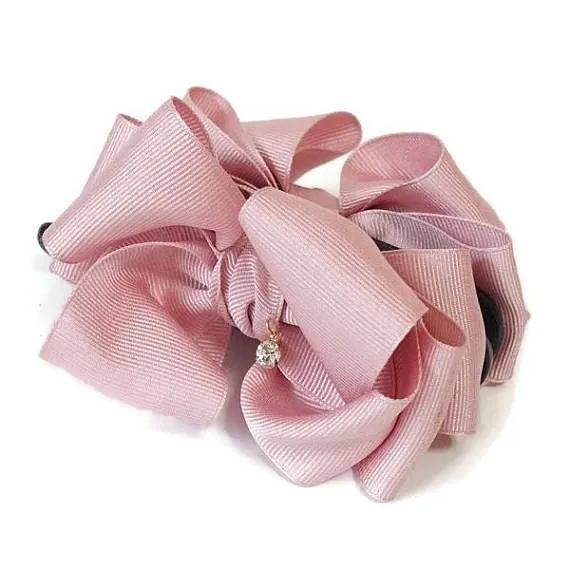 twist boutique grosgrain hair bow banana clip Women hair Accessory