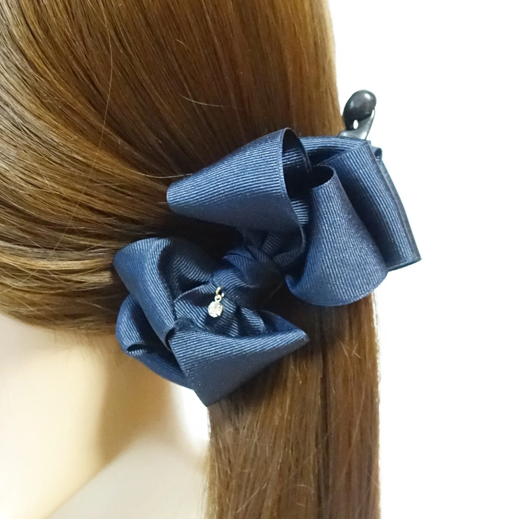 twist boutique grosgrain hair bow banana clip Women hair Accessory