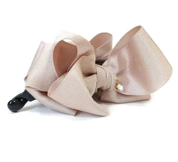 twist boutique grosgrain hair bow banana clip Women hair Accessory