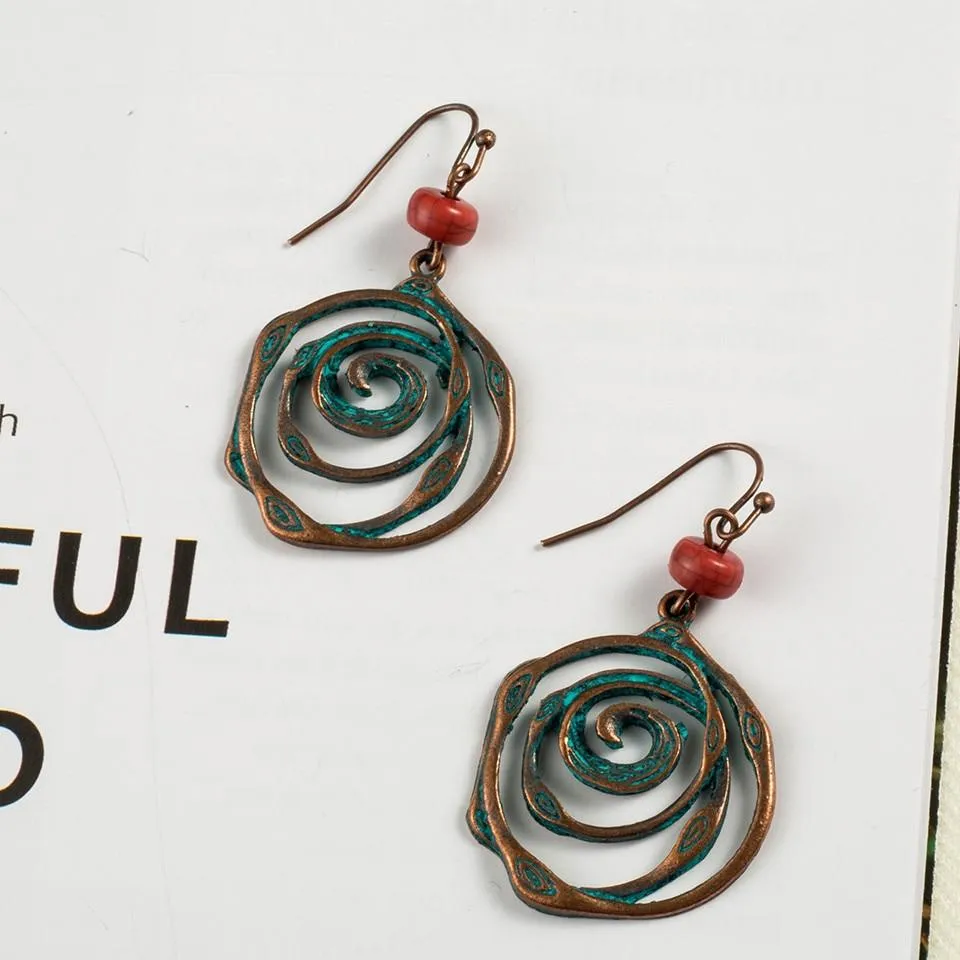 Unique bohemian  ethnic vintage hanging earrings for women