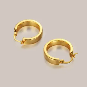 Women's Metal Geometric Circular Earrings